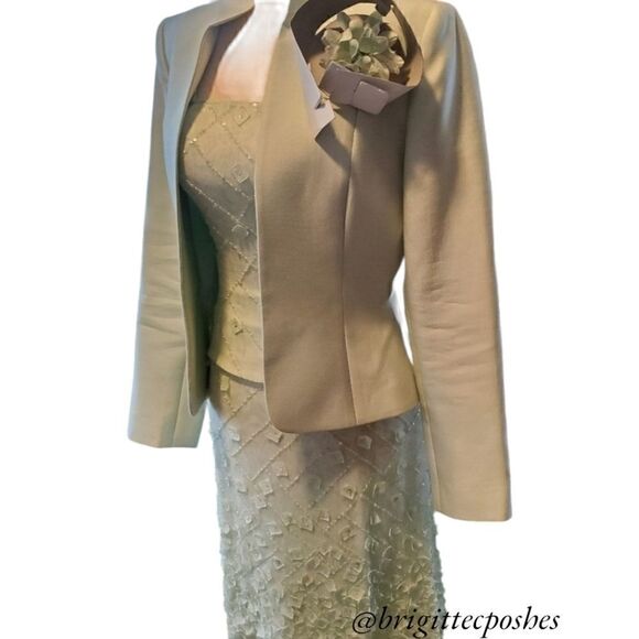 Tahari 3pc Skirt Suit 100% Silk - Picture 1 of 16